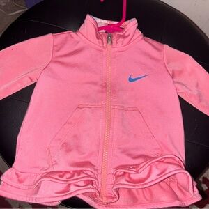 Nike Pink Jacket with Blue Swoosh